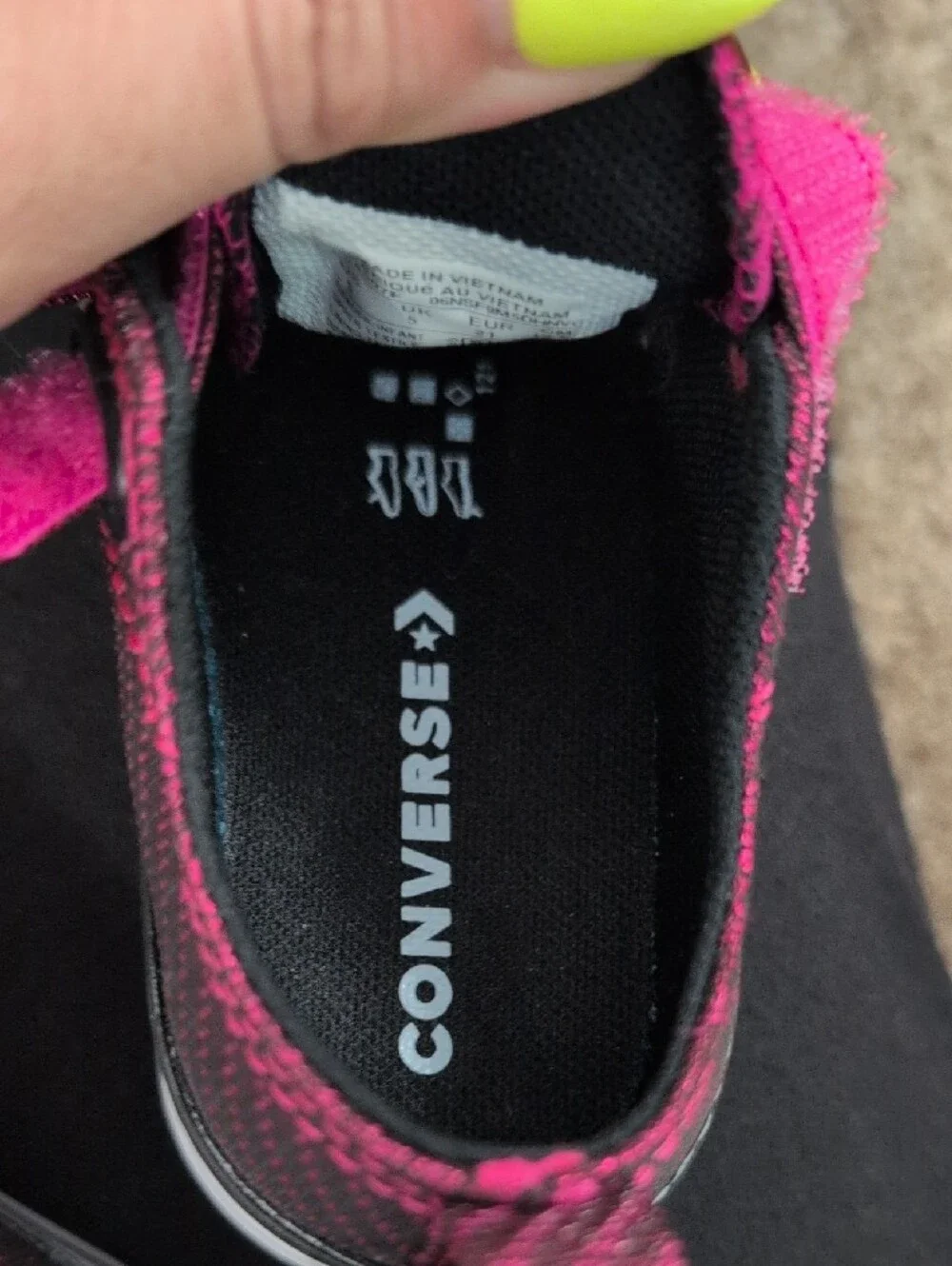 Converse Kids' Chuck Taylor All Star Easy On Sparkle sneakers NWOT 5